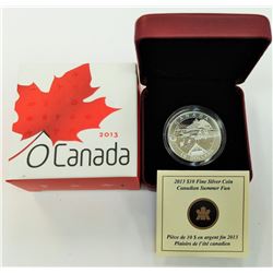 CANADA-2013 $10 SILVER SUMMER FUN