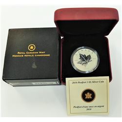 CANADA-2010 $5 SILVER PIEDFORT MAPLE LEAF
