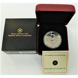CANADA-2011 SILVER DOLLAR -BU