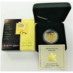 CANADA-2004 50 CENT STERLING EASTERN LILLY