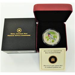 CANADA-2012 25 CENT ROSE-BREASTED GROSBEAK