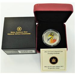 CANADA-2012 25 CENT EVENING GROSBEAK
