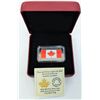 Image 1 : CANADA-2015 $50 SILVER SQUARE FLAG