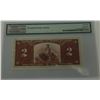 Image 2 : BANK OF CANADA-1937 $2 GORDON/TOWERS PMG 58 EPQ