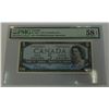 BANK OF CANADA-1954 $5 *N/X  PMG AU58 EPQ