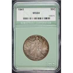 1941 WALKING LIBERTY HALF DOLLAR NTC SUPERB GEM BU
