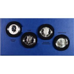 2014 50TH Anniversary Kennedy Half-Dollar 4 Coin Silver Set