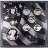 Image 1 : 2014 US Mint Limited Edition SILVER Proof Set - 8 Silver Coins