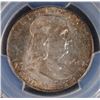 Image 2 : 1961 FRANKLKIN HALF DOLLAR, PCGS MS-66 FBL RARE! POPULATION OF (10) NONE HIGHER!