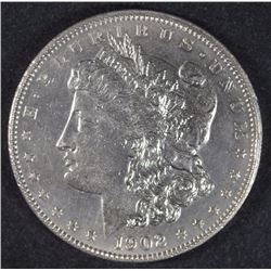 1902 MORGAN SILVER DOLLAR CH BU
