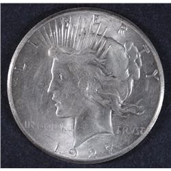 1927 PEACE SILVER DOLLAR CH BU