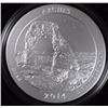 Image 1 : 2014 America the Beautiful Five Ounce Silver Uncirculated Coin ARCHES NATL PARK