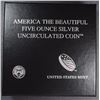 Image 3 : 2014 America the Beautiful Five Ounce Silver Uncirculated Coin ARCHES NATL PARK