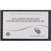 Image 4 : 2014 US Mint Limited Edition SILVER Proof Set - 8 Silver Coins