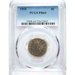 1910 LIBERTY NICKEL PCGS PROOF 64 COLORS! BEAUTIFUL!