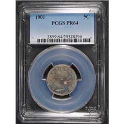 1901 LIBERTY NICKEL PCGS PROOF 64  COLORS! BEAUTIFUL!