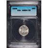Image 1 : 1930 MERCURY DIME ICG MS64 FB WHITE