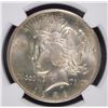 Image 2 : 1921 PEACE DOLLAR NGC MS65 GEM! RARE!