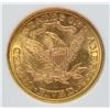 Image 3 : 1881 $5 LIBERTY HEAD HALF EAGLE GOLD PCSS CH BU+