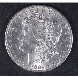 1884-O MORGAN SILVER DOLLAR, CHOICE BU