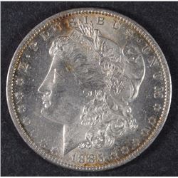 1885-O MORGAN SILVER DOLLAR, CHOICE BU