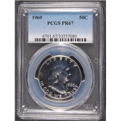 1960 FRANKLIN HALF DOLLAR, PCGS PR-67