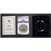 Image 1 : 2013-W BURNISHED AMERICAN SILVER EAGLE ICGA PERFECT GEM BU, WITH ORIG BOX/COA
