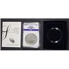 Image 1 : 2014-W BURNISHED AMERICAN SILVER EAGLE ICGA PERFECT GEM BU, WITH ORIG BOX/COA