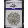 Image 2 : 2014-W BURNISHED AMERICAN SILVER EAGLE ICGA PERFECT GEM BU, WITH ORIG BOX/COA