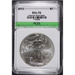 2012 AMERICAN SILVER EAGLE, PCSS PERFECT GEM BU