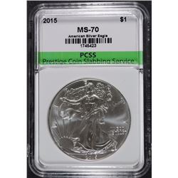 2015 AMERICAN SILVER EAGLE, PCSS PERFECT GEM BU
