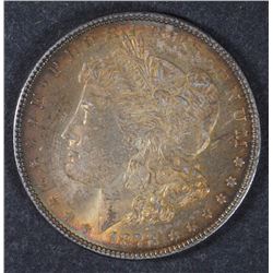 1878 7/8 TF MORGAN SILVER DOLLAR STRONG CH BU WITH COLORS
