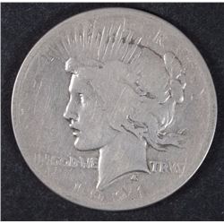 1921 PEACE SILVER DOLLAR GOOD KEY COIN