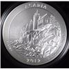 Image 1 : 2012 America the Beautiful 5oz SILVER UNC COIN - ACADIA NATL PARK
