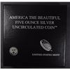 Image 3 : 2011 American the Beautiful 5oz SILVER UNC COIN - OLYMPIC NATL PARK