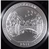 Image 1 : 2011 America the Beautiful 5oz SILVER UNC COIN - CHICKASAW NATL REC AREA