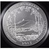 Image 1 : 2013 America the Beautiful 5oz SILVER UNC COIN - WHITE MOUNTAIN NATL FOREST