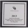 Image 4 : 2013 America the Beautiful 5oz SILVER UNC COIN - WHITE MOUNTAIN NATL FOREST
