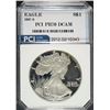 Image 1 : 1987-S AMERICAN SILVER EAGLE PCI GRADED PERFECT PROOF DCAM