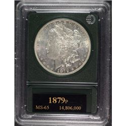 1879 MORGAN SILVER DOLLAR AU/BU