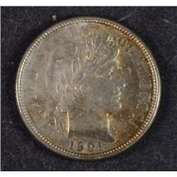 1901-O BARBER DIME, CHOICE BU  BEAUTIFUL COLORS
