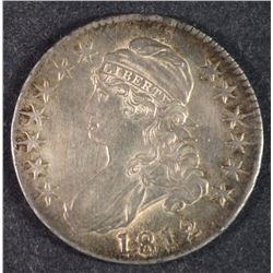 1812 CAPPED BUST HALF DOLLAR, CHOICE BU  BEAUTIFUL COIN WITH LUSTER