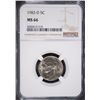 Image 1 : 1983-D JEFFERSON NICKEL, NGC MS-66 KEY DATE NGC PRICE GUIDE=$100.00