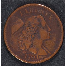 1794 LARGE CENT, HEAD OF 1795, VF NICE COIN