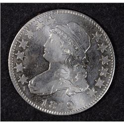 1819 BUST QUARTER XF CLEANED