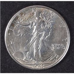 1918-S WALKING LIBERTY HALF BU
