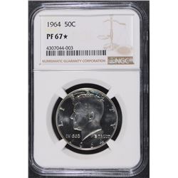 1964 KENNEDY HALF DOLLAR NGC PROOF 67 STAR