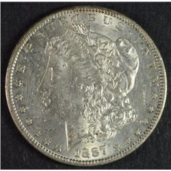 1887-S MORGAN DOLLAR CHOICE BU, KEY DATE