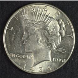 1934 PEACE SILVER DOLLAR CHOICE BU