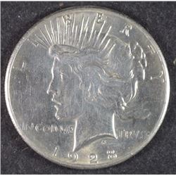 1928 PEACE SILVER DOLLAR AU/BU